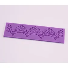 Molde Silicone Textura Bolo Renda Açucar Fondant Decoraçao Foto mini  3