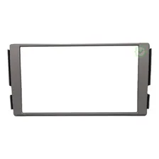 Moldura 2 Din 7'' Hyundai Santa Fé 2007 A 2013 Fiamon Prata Foto mini 1