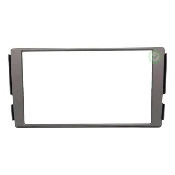 Moldura 2 Din 7'' Hyundai Santa Fé 2007 A 2013 Fiamon Prata Foto 1