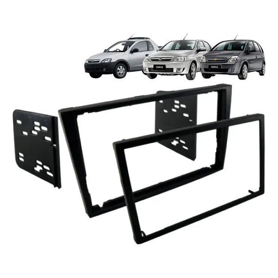 Moldura 2 Din Corsa Montana Meriva Vectra 02 03 04 05 06 12 Foto 1
