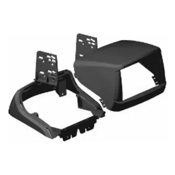 Moldura 2 Din Doblo Cinza 2din Para Dvd Multimidia Foto 1