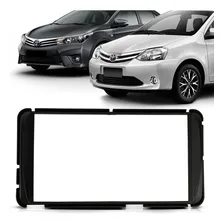 Moldura 2 Din Etios 12 18 Corolla Gli 15 16 17 Preta Fiamon Foto mini 1