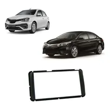 Moldura 2 Din Etios 12 18 Corolla Gli 15 16 17 Preta Fiamon Foto mini 4