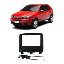 Moldura 2 Din Fiamon Fiat Palio Way 2014 A 2018 Preta Foto mini  2