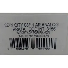 Moldura 2 Din Fiamon Honda City 2008 脌 2011 Ar Anal贸gico Foto mini 4