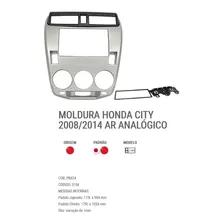 Moldura 2 Din Fiamon Honda City 2008 脌 2011 Ar Anal贸gico Foto mini 2