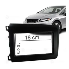 Moldura 2 Din Fiamon Honda Civic 2012 À 2016 Preta Foto mini 3