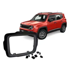 Moldura 2 Din Fiamon Jeep Renegade Pcd 2015 Em Diante Preta Foto mini 1