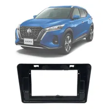 Moldura 2 Din Fiamon Nissan Kicks 2016 Até 2021 Black Piano Foto mini 1
