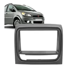 Moldura 2 Din Fiat Idea 2013 A 2018 Grafite Verniz Foto mini 2