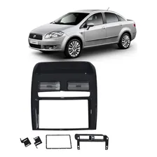 Moldura 2 Din Fiat Linea 2008 À 2014 - Black Piano - Fiamon Foto mini 1