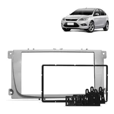 Moldura 2 Din Ford Focus 2009 À 2013 Prata Fiamon 2857 Foto mini 3