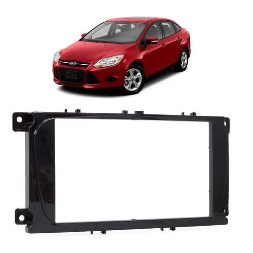 Moldura 2 Din Ford Focus 2009 A 2013 - Black Piano 4065 Foto 1
