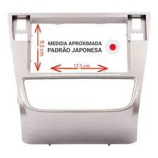 Moldura 2 Din Gol Saveiro Voyage G6 Botões Acima Prata Foto mini 2