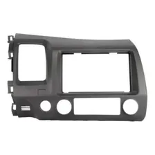 Moldura 2 Din Honda New Civic 07-11 Grafite Foto mini 2