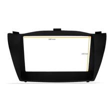 Moldura 2 Din Hyundai Ix35 2010 A 2018 Preto Dvd Mp5 Foto mini 3