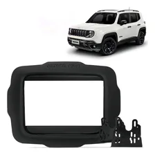 Moldura 2 Din Jeep Renegade 2017 2018 MÃdia De Fabrica Preto Foto mini 1