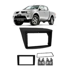 Moldura 2 Din Mitsubishi L200 Triton Preta Fiamon Foto mini 1