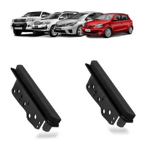 Moldura 2 Din Mp5 Multimidia Corolla Etios Hilux Sw4 Toyota Foto 1