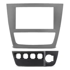 Moldura 2 Din Multimidia Dvd Gol Saveiro Voyage G6 Cinza Foto mini 2