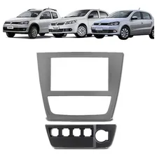 Moldura 2 Din Multimidia Dvd Gol Saveiro Voyage G6 Cinza Foto mini 1