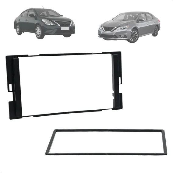 Moldura 2 Din Multimidia Mp5 Nissan March 2018 2019 2020 Foto 1