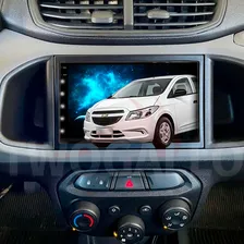 Moldura 2 Din Onix Prisma Spin Dvd Multimídia Rádio Preto Foto mini 4