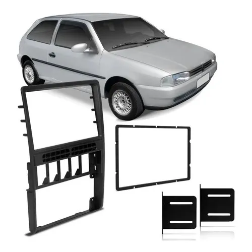 Moldura 2 Din Painel Gol Parati Saveiro G2 Bola 1995 A 2000 Foto 1