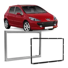 Moldura 2 Din Prata Citroen C3 (03/12) Peug 307 (2001/2012) Foto mini 1