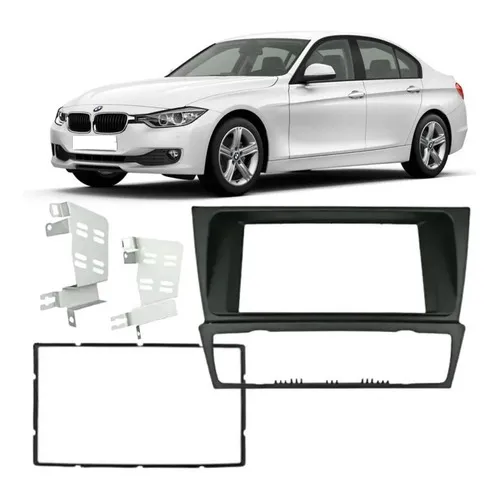 Moldura 2 Din Preta Bmw Série 3 E90-e93 2005 À 2012 Ch/jp Foto 1