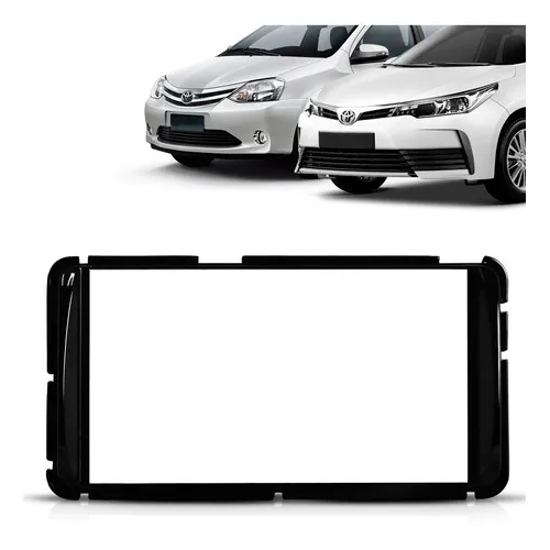 Moldura 2 Din Toyota Etios/corolla Gli 2015 Black Piano 3327 Foto 1