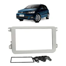 Moldura 2 Din Vw Jetta/gol G7/saveiro G7/amarok Prata Foto  mini 1