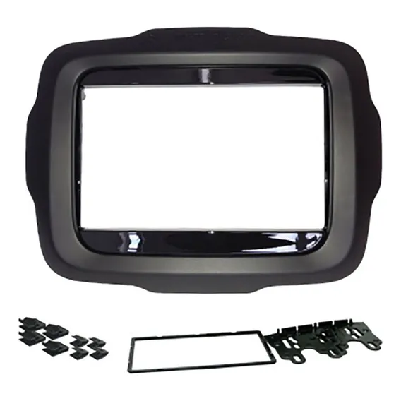 Moldura 2din Fiamon Renegade Pcd 2015 Acima Mold Aux Black Foto 1