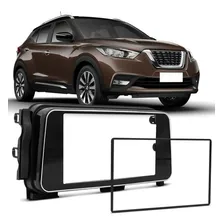 Moldura 2din Nissan Kicks 2017 2018 2019 2020 Black Piano Foto mini 1