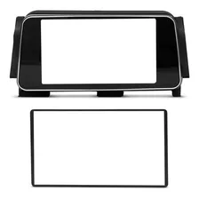 Moldura 2din Nissan Kicks 2017 2018 2019 2020 Black Piano Foto mini 2