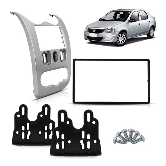 Moldura 2din Renault Sandero 07 08 09 10 11 Logan 2010 Foto 1