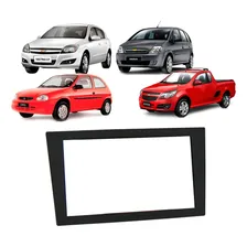 Moldura 2din Vectra Corsa Montana Meriva Completa Preto Foto mini  2