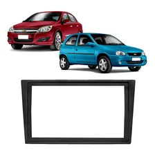 Moldura 2din Vectra Corsa Montana Meriva Completa - Preto Foto mini 2