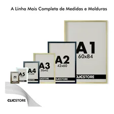 Moldura 60x120 Acetato Quadros Poster Fundo Mdf Decorativo Cor Branco Foto mini  3