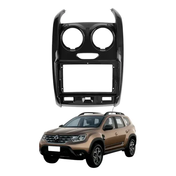 Moldura 9 Pol 2din Para Central Mp5 Renalt Duster 2015-2023 Foto 1