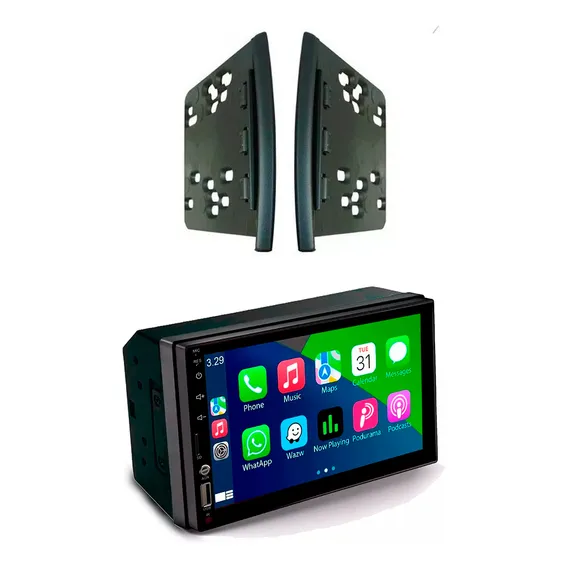 Moldura Ap488 Autoplast + Multimidia R8 Mp5 Bt Touch 7 Foto 1