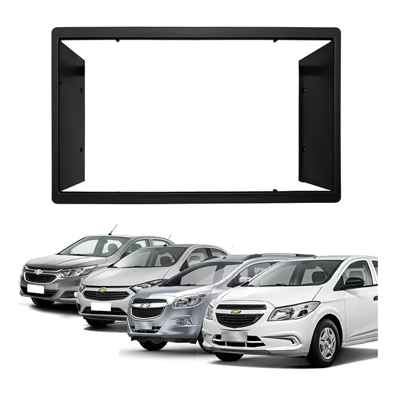 Moldura Central Painel Cobalt Onix Spin Dvd 2din MultimÃdia Foto 1