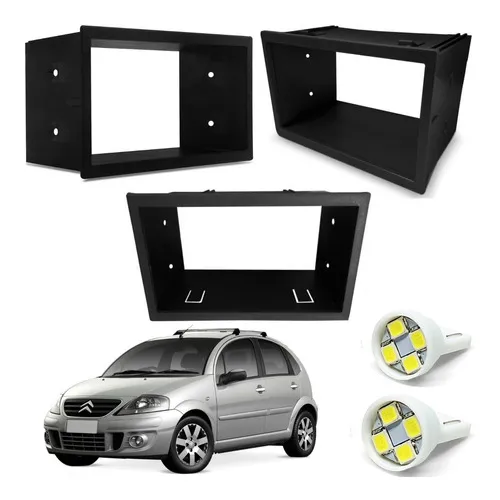 Moldura Cinta 2 Din Multmidia Japones Citroen C3 Ate 13 +led Foto 1