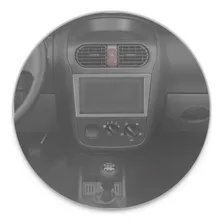 Moldura Do Painel 2 Din Chevrolet Montana 2005 2006 Prata Foto mini 2
