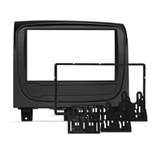 Moldura Do Painel 2 Din Fiat Palio Way 2014 2015 Preto Foto mini 1