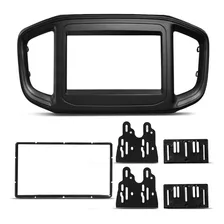 Moldura Do Painel 2 Din Fiat Strada 2020 2021 Preto Foto mini 4