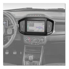 Moldura Do Painel 2 Din Fiat Strada 2020 2021 Preto Foto mini 3