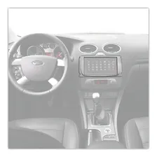 Moldura Do Painel 2 Din Ford Focus 2011 2012 Prata Foto mini 2