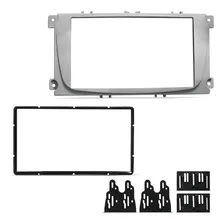 Moldura Do Painel 2 Din Ford Focus 2011 2012 Prata Foto mini 3