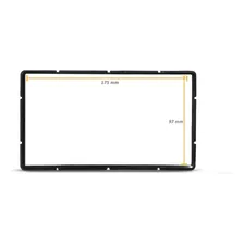 Moldura Do Painel 2 Din Ford Focus 2011 2012 Prata Foto mini 4